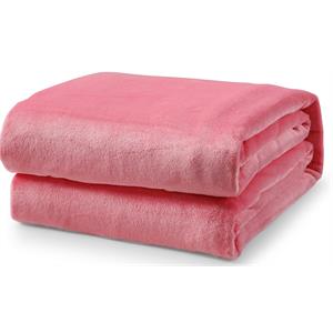 l'baiet pink fleece throw blanket plush microfiber polyester