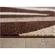 L'Baiet Abigail Brown Graphic Fabric 5 ft. x 7 ft. Area Rug