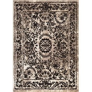 l'baiet emilia black traditional 8 ft. x 10 ft. fabric area rug