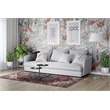 L'Baiet Monica Red Distressed Washable 8 ft. x 10 ft. Fabric Area Rug