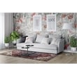 L'Baiet Monica Red Distressed Washable 5 ft. x 7 ft. Fabric Area Rug