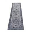 L'Baiet Lyla Blue Traditional Washable 2 ft. x 6 ft. Fabric Runner Rug