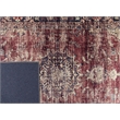 L'Baiet Angeline Red Distressed Washable 8 ft. x 10 ft. Fabric Area Rug