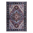 L'Baiet Tess Multi-Color Traditional Washable 5 ft. x 7 ft. Fabric Area Rug