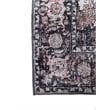 L'Baiet Scarlett Gray Distressed Washable 4 ft. x 6 ft. Fabric Area Rug