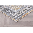 L'Baiet Marie Blue Distressed 2 ft. x 6 ft. Fabric Runner Rug