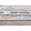 L'Baiet Marie Blue Distressed 5 ft. x 7 ft. Fabric Area Rug