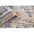 L'Baiet Marie Blue Distressed 5 ft. x 7 ft. Fabric Area Rug