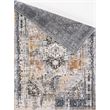 L'Baiet Marie Blue Distressed 8 ft. x 10 ft. Fabric Area Rug