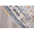 L'Baiet Marie Blue Distressed 8 ft. x 10 ft. Fabric Area Rug