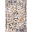 L'Baiet Marie Blue Distressed 8 ft. x 10 ft. Fabric Area Rug