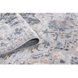 L'Baiet Sophia Gray Oriental 4 ft. x 6 ft. Fabric Area Rug