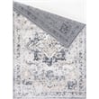 L'Baiet Sophia Gray Oriental 5 ft. x 7 ft. Fabric Area Rug
