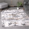 L'Baiet Elena Blue Distressed 2 ft. x 6 ft.  Fabric Runner Rug