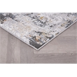 L'Baiet Elena Blue Distressed 2 ft. x 6 ft.  Fabric Runner Rug