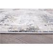 L'Baiet Elena Blue Distressed 2 ft. x 6 ft.  Fabric Runner Rug