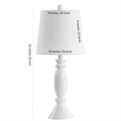 Maddie Home Isla Classic Table Lamp in White
