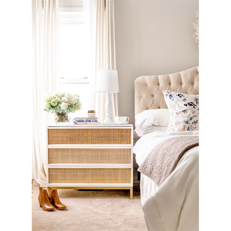 Maddie Home Isla Classic Table Lamp in White