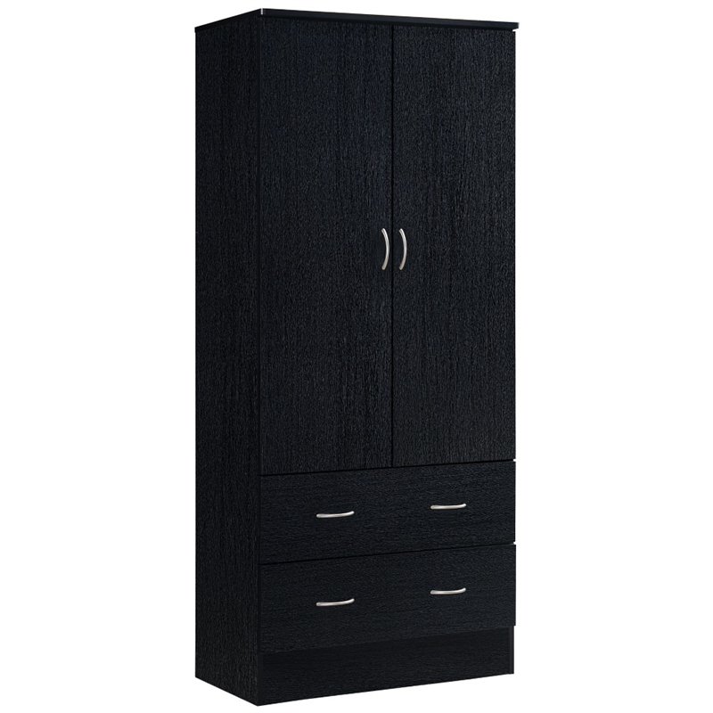 Maddie Home Everyday 2 Door Armoire, Armoire With Clothing Rod