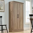 Maddie Home Traditional Engineered Wood 3-Shelf Storage Cabinet in Salt Oak