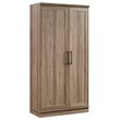 Maddie Home Traditional Engineered Wood 3-Shelf Storage Cabinet in Salt Oak