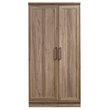 Maddie Home Traditional Engineered Wood 3-Shelf Storage Cabinet in Salt Oak