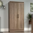 Maddie Home Traditional Engineered Wood 3-Shelf Storage Cabinet in Salt Oak