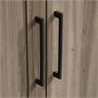 Maddie Home Traditional Engineered Wood 3-Shelf Storage Cabinet in Salt Oak
