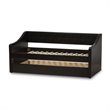 Maddie Home Modern Faux Leather Daybed with Trundle in Black