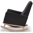 Maddie Home Tufted Rocker in Dark Gray