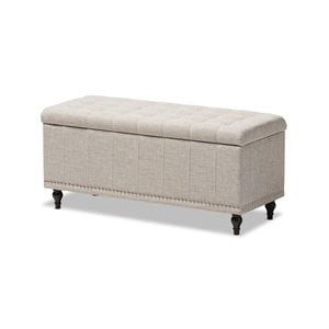 Maddie Home Storage Bench in Beige