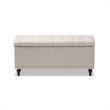Maddie Home Storage Bench in Beige