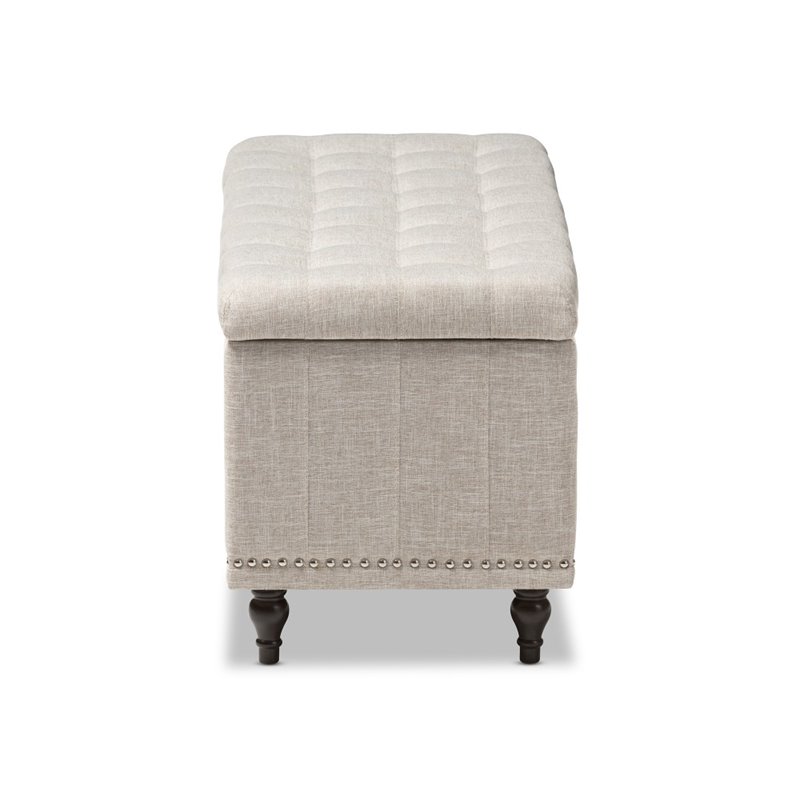 Maddie Home Storage Bench in Beige