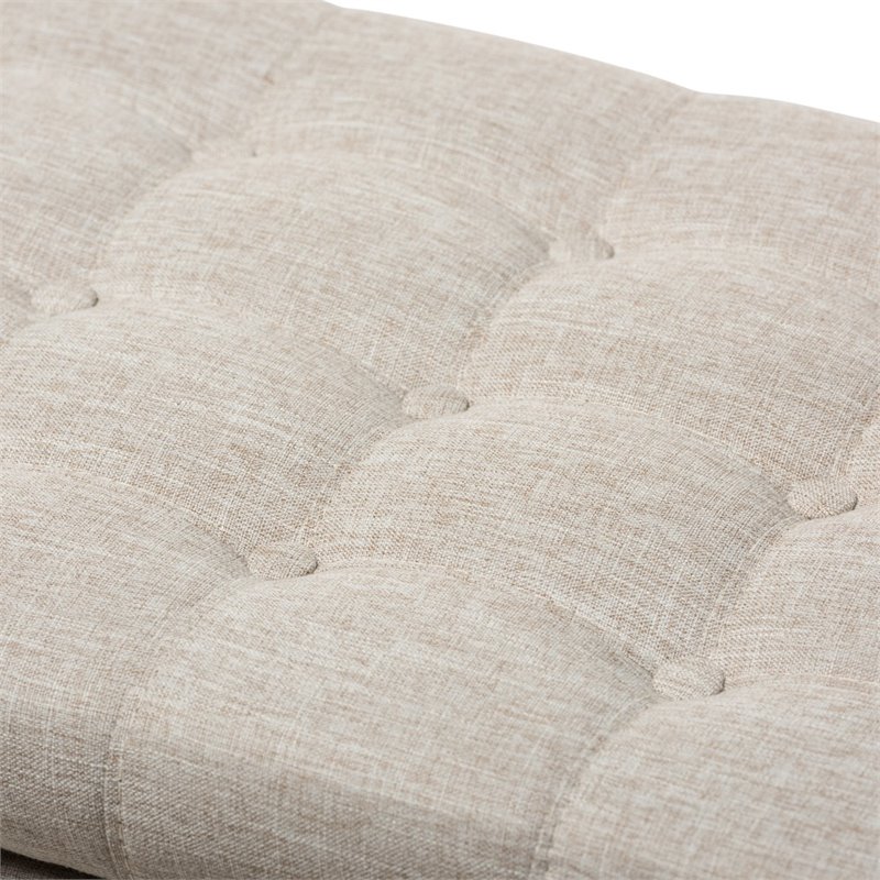 Maddie Home Storage Bench in Beige