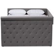 Maddie Home Modern Fabric Tufted Full Daybed with Trundle in Gray