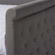 Maddie Home Modern Fabric Tufted Full Daybed with Trundle in Gray