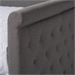 Maddie Home Modern Fabric Tufted Queen Daybed with Trundle in Gray
