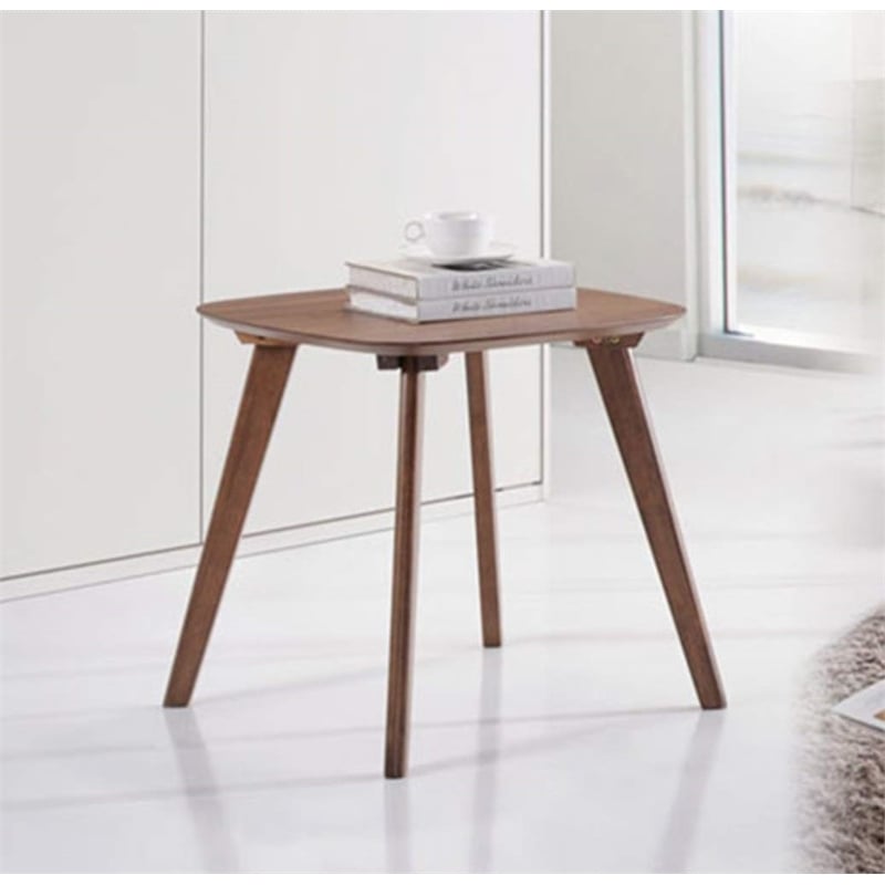 Wallace & Bay Pineda Contemporary End Table in Brown