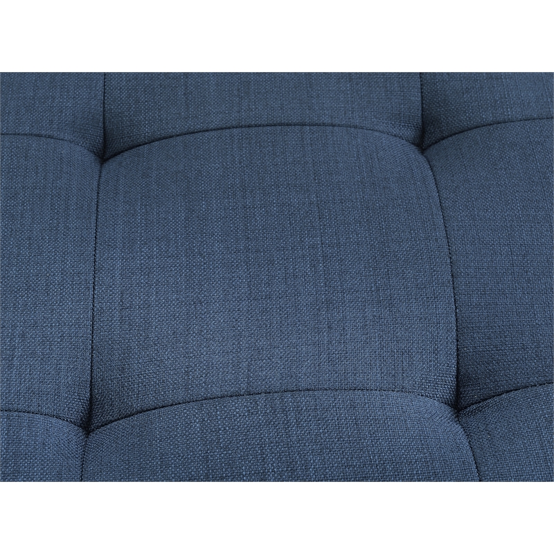 Wallace & Bay Browning Mid-Century Loveseat in Blue