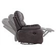 Wallace & Bay Hooper Swivel Gliding Recliner in Gray