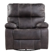 Wallace & Bay Hooper Swivel Gliding Recliner in Gray