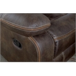 Wallace & Bay Hooper Contemporary Swivel Gliding Recliner in Brown