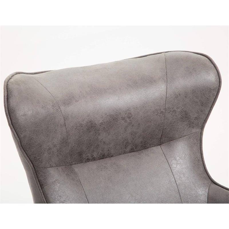 Wallace & Bay Graham Contemporary Accent Chair in Gray