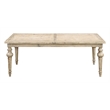 Wallace & Bay Ludin Rectangular Rustic Dining Table with a Butterfly Leaf in Tan