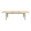 Wallace & Bay Ludin Rectangular Rustic Dining Table with a Butterfly Leaf in Tan