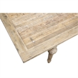 Wallace & Bay Ludin Rectangular Rustic Dining Table with a Butterfly Leaf in Tan