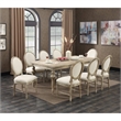 Wallace & Bay Ludin Rectangular Rustic Dining Table with a Butterfly Leaf in Tan