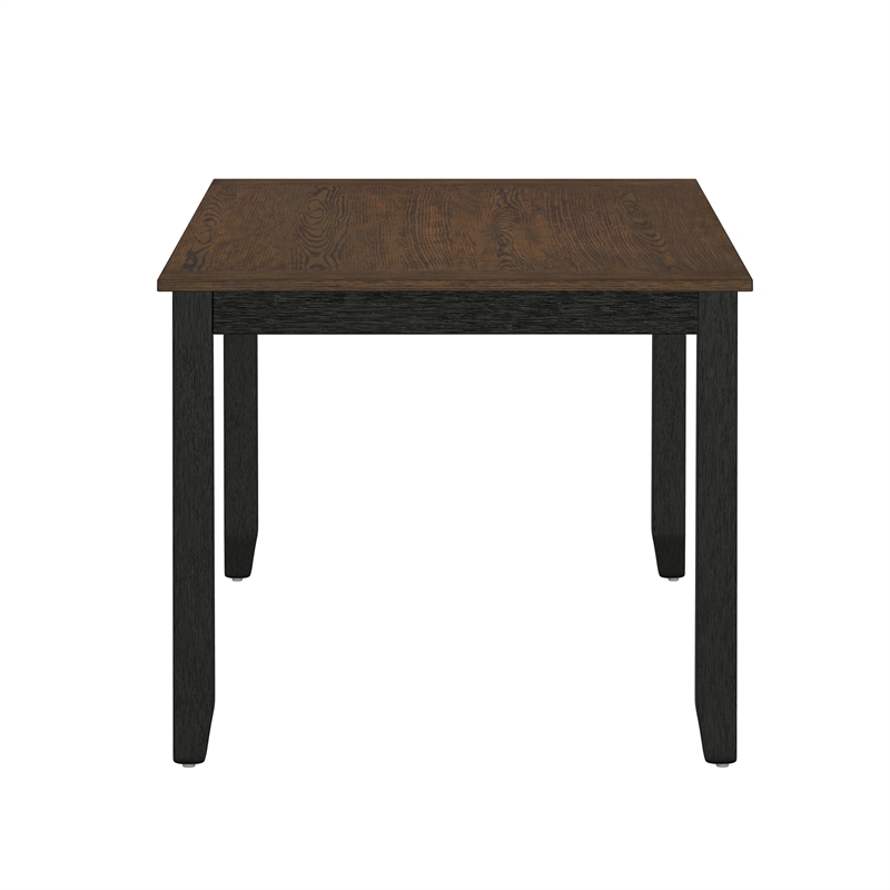 Brown and Black Farmhouse 6-Piece Dining Set With Bench