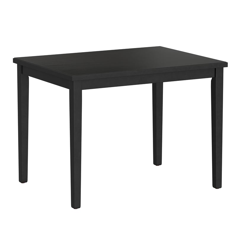 Black and Gray Upholstered 5-Piece Gathering Height Dining Set