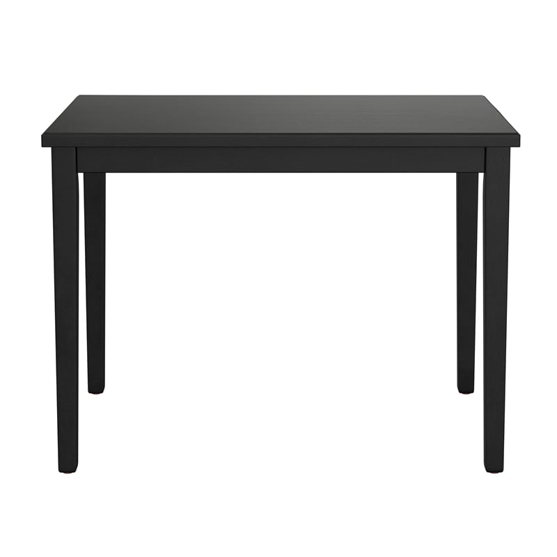 Black and Gray Upholstered 5-Piece Gathering Height Dining Set